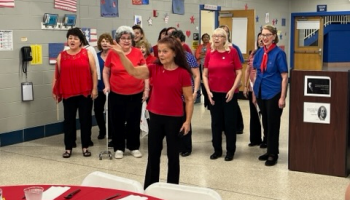 Performing at Honor Flight, Williamstown High School